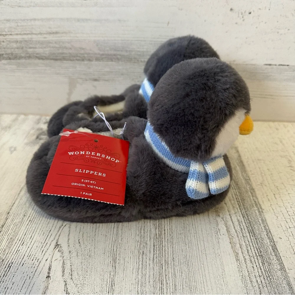 Wondershop Toddler Penguin Slippers Size S (5/6) NEW